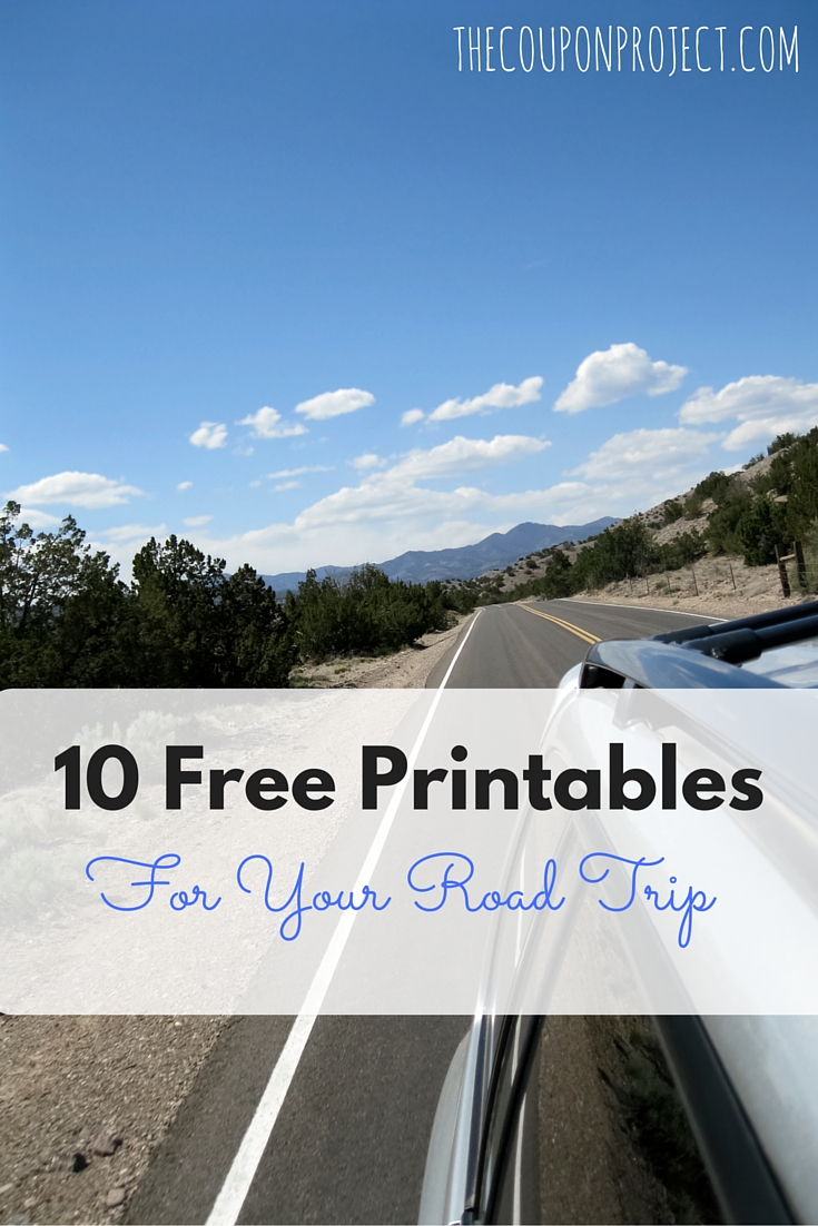 10 Free Printables for Your Road Trip – help your family get organized, and keep the kids occupied!