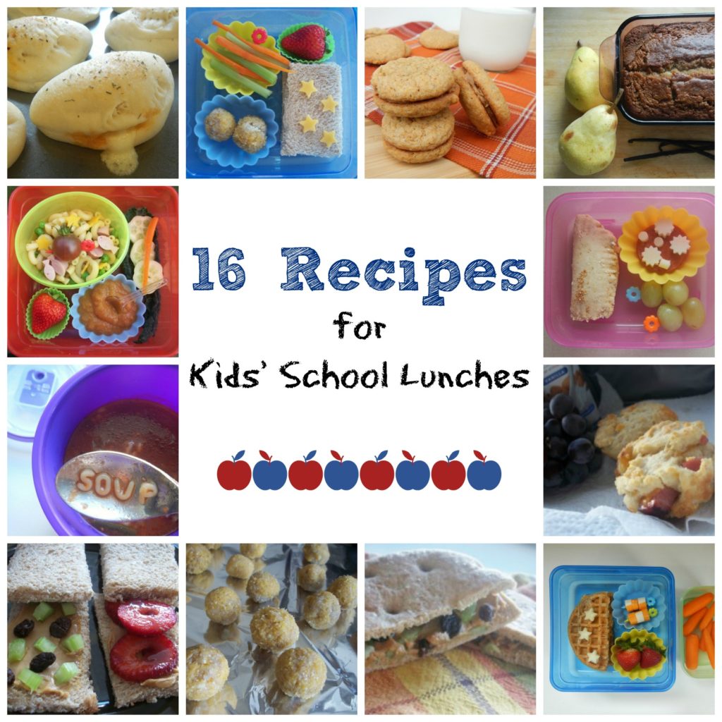 16 Recipes for Kids School Lunches