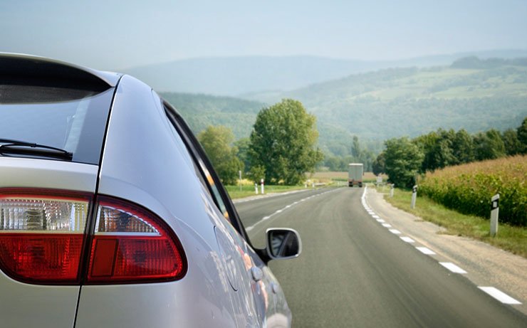 White Car on Road