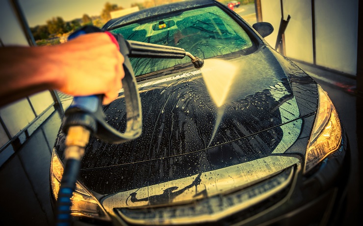 washing a car for money