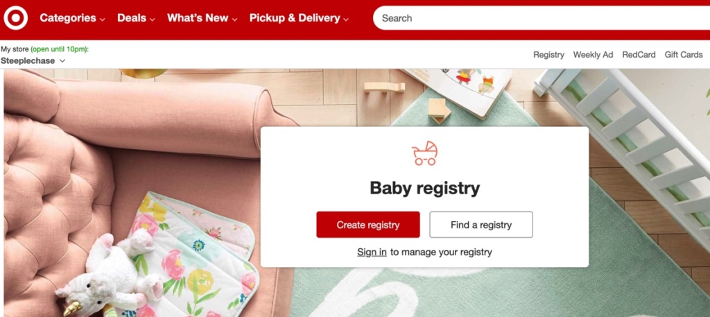 target baby registry