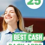 woman smiling and throwing cash