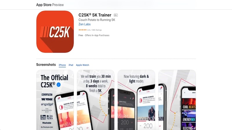 C25K app page