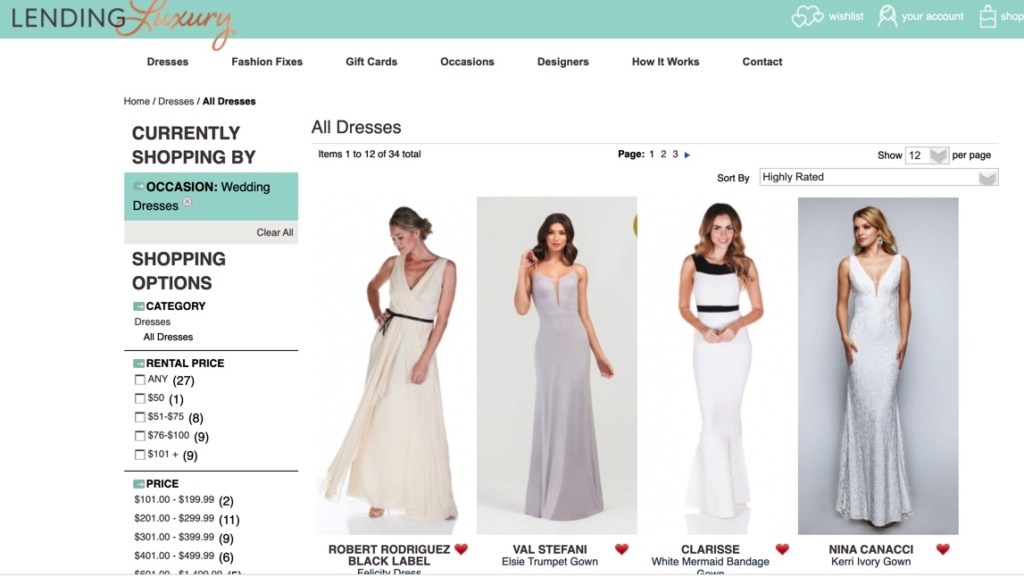 dresses on Lending Luxury
