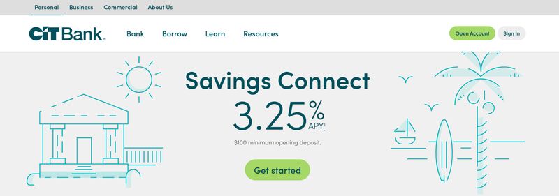 CIT Bank Savings Connect Home Page