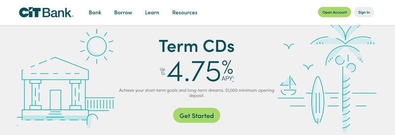 CIT Bank Term CDs Home Page