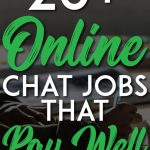 Chat jobs that pay well pinterest pin