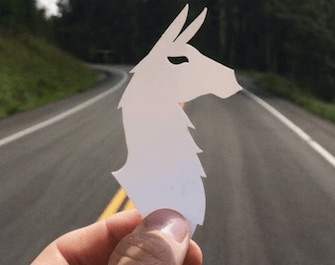 cotopaxi llama sticker example