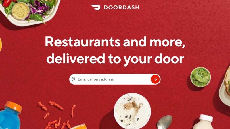 Doordash Homepage Screenshot