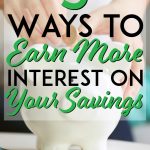 Earn more interest on your savings pinterest pin
