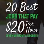 word on picture 20 best jobs that pay $20 per hour