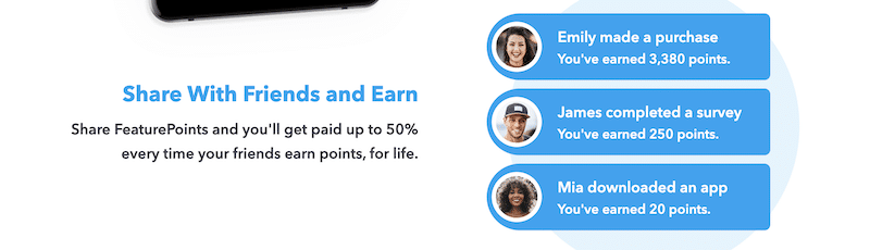 FeaturePoints referral option