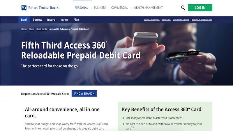 Fifth Third Access 360 home page