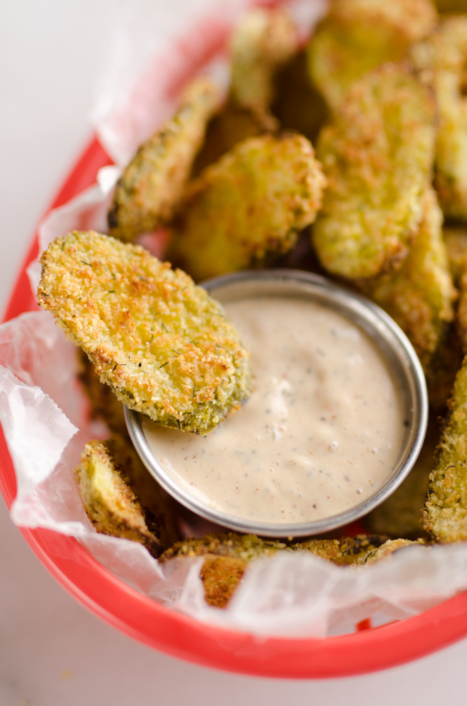 Airfryer Parmesan Dill Pickle Appetizers
