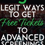 Legit ways to get free tickets pinterest pin