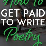 How to get paid to write poetry pinterest pin
