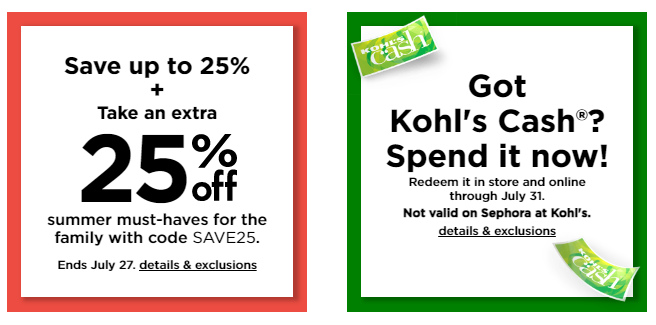 Printable Coupons: Kohls Coupons  Kohls coupons, Free printable coupons,  Printable coupons