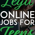 Legit online jobs for teens pinterest pin
