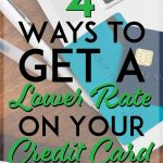 4 ways to get a lower rate on your credit card pinterest pin