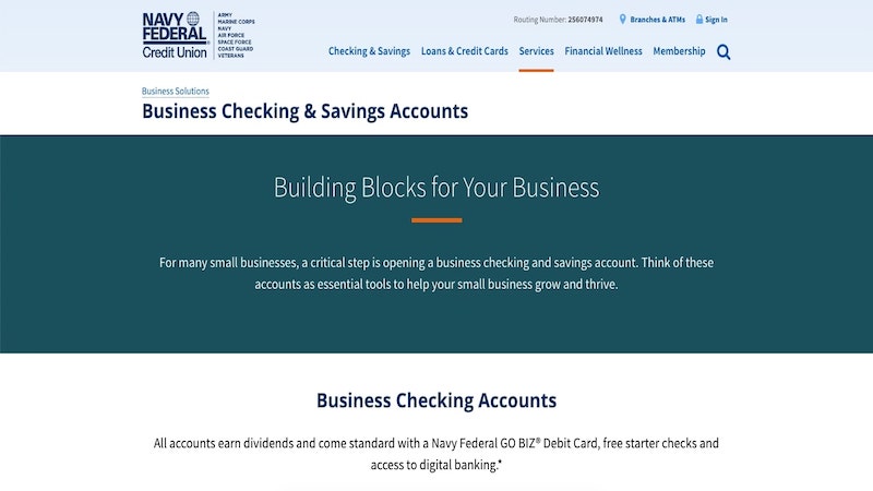 Navy Federal Credit Union homepage