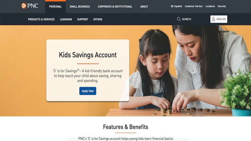 PNC Bank ‘S’ is for Savings Account homepage