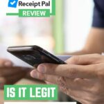 man checking his phone with receiptpal