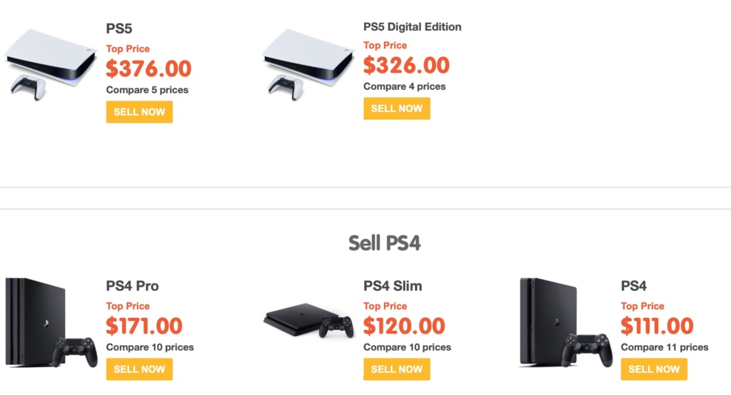 ps4 video game consoles for sale