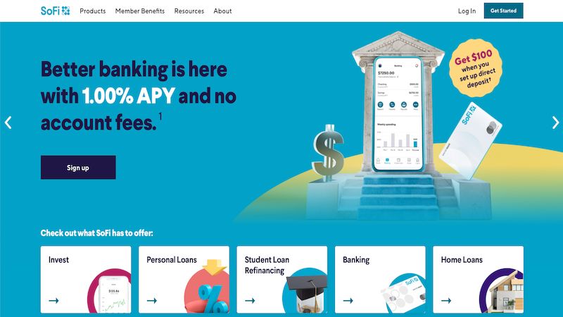 SoFi Automated Investing home page