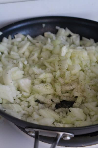 Sauteeing onions