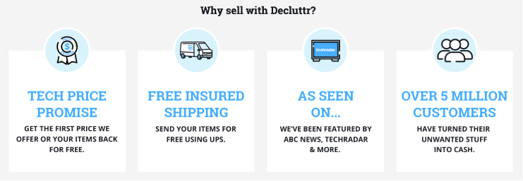 Reasons to sell with Decluttr