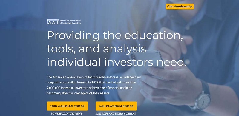 American Association of Individual Investors home page