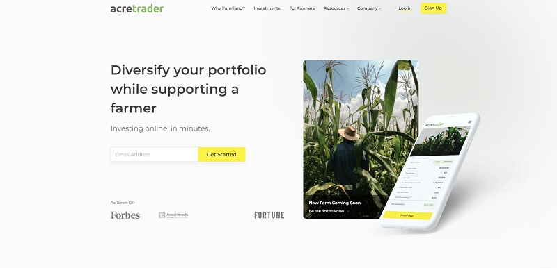 acretrader home page