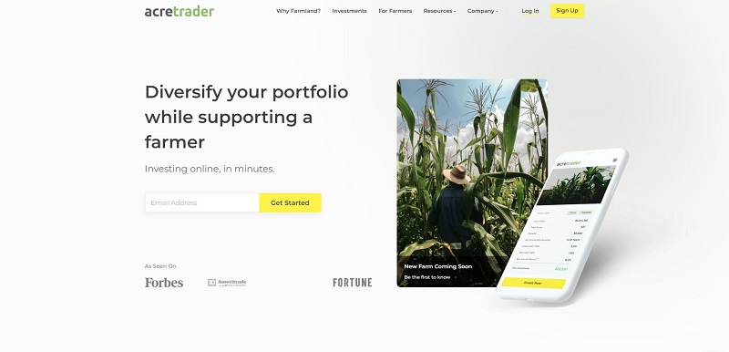 AcreTrader home page