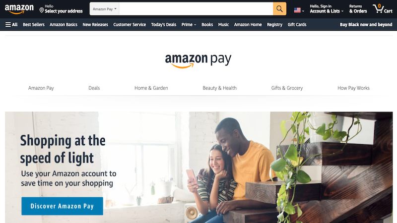 AmazonPay home page