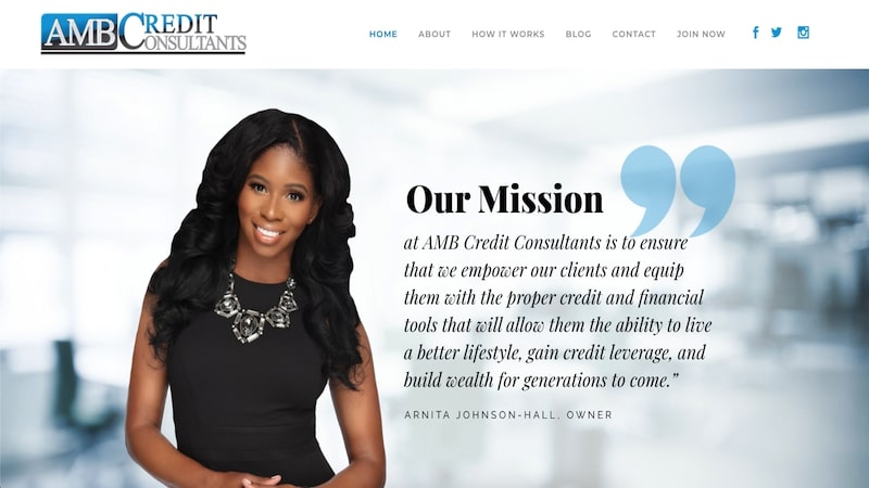 AMB Credit Consultants homepage