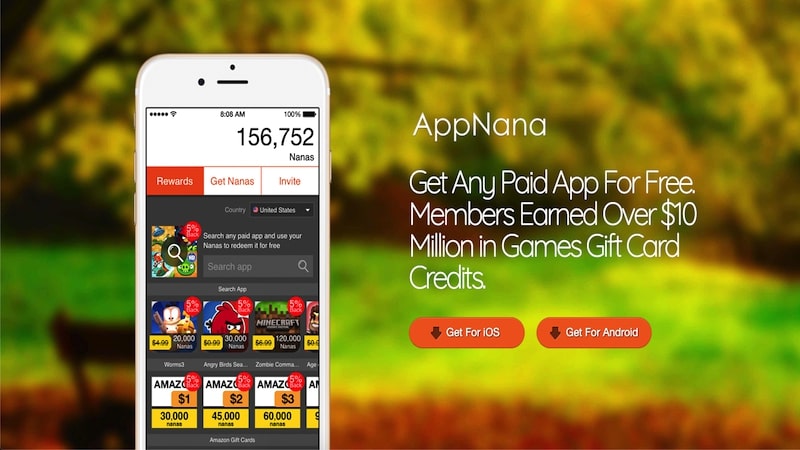 AppNana homepage