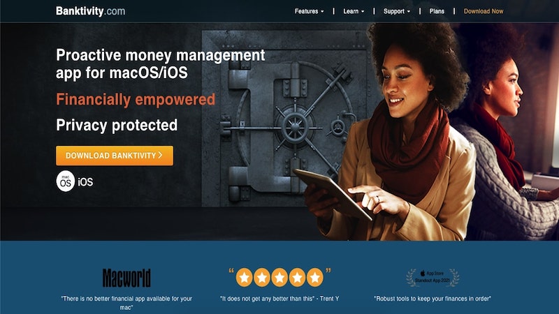Banktivity 7 homepage