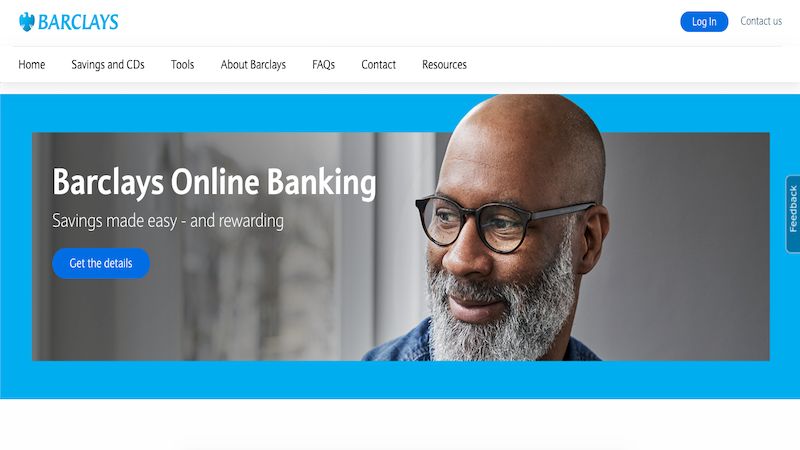 Barclays Online Savings page