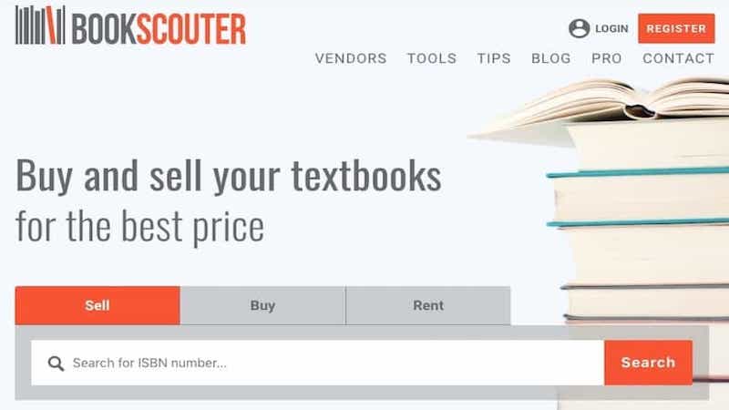 Bookscouter home page