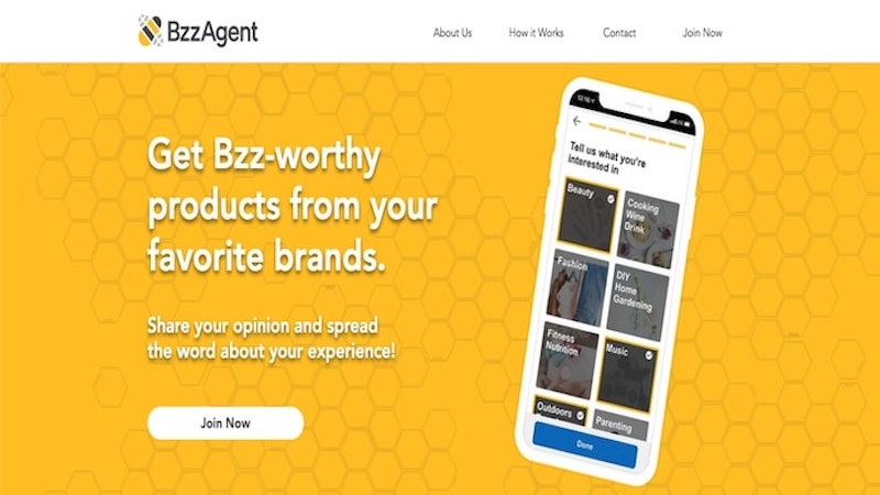 BzzAgent homepage