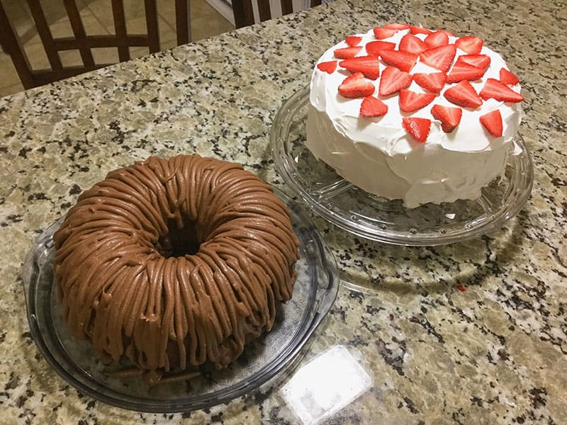 two cakes