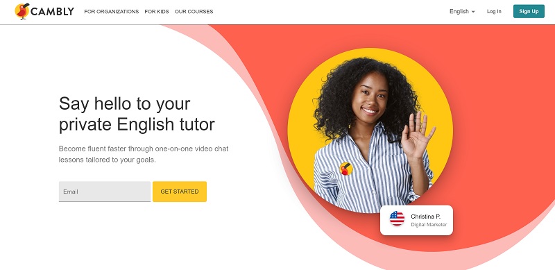 cambly - say hello to your private English tutor