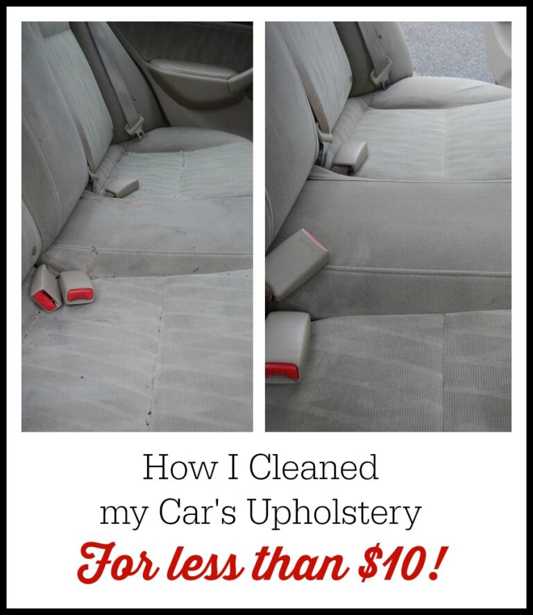 How I Cleaned My Car’s Upholstery for Less Than $10