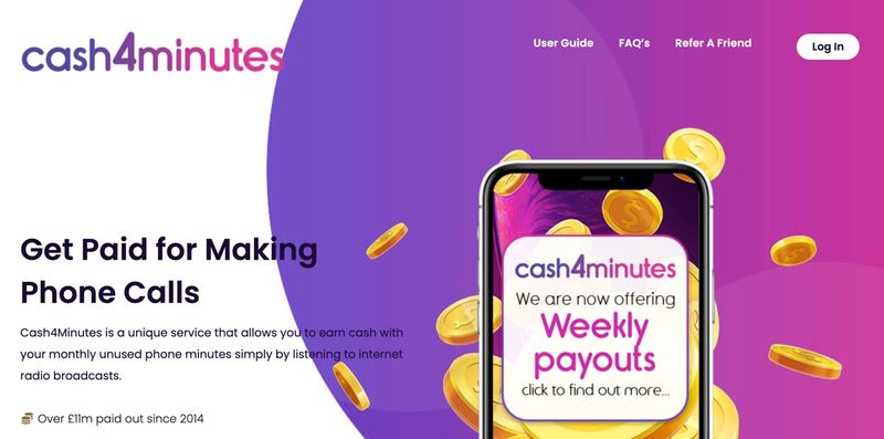 Cash4minutes home page