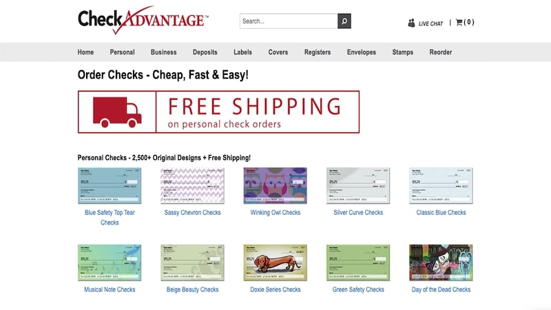 Check Advantage homepage