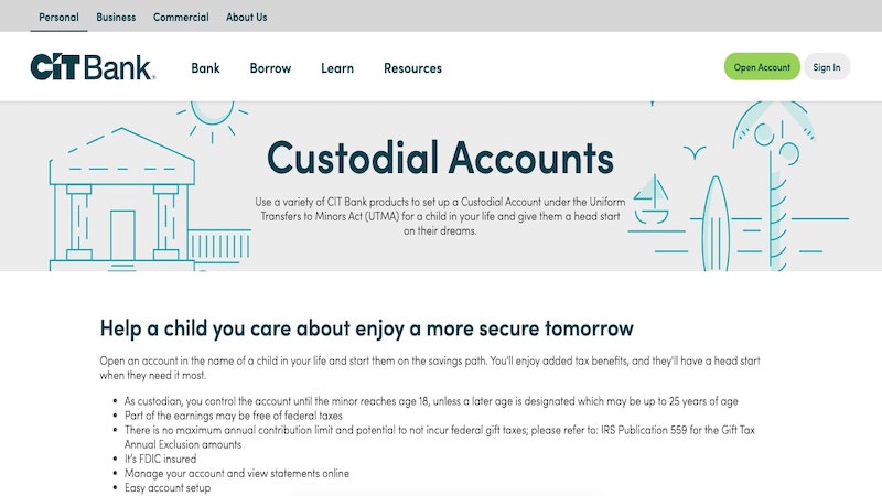 CIT Bank Custodial Accounts