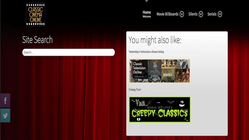 classic cinema online homepage