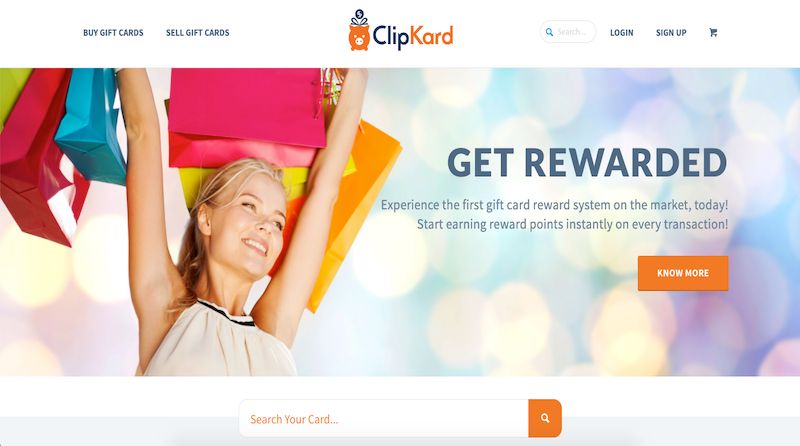 Página de inicio de ClipCard