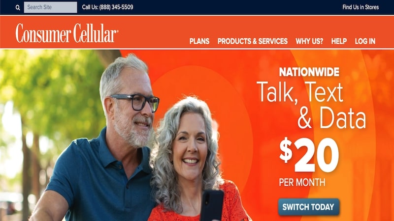 consumer cellular homepage