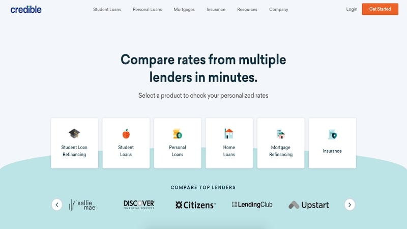 Credible home page